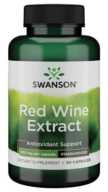 Swanson Red Wine Extract, 500mg - 90 caps | High-Quality Combination Multivitamins & Minerals | MySupplementShop.co.uk