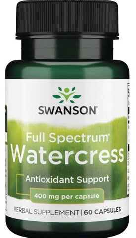 Swanson Full Spectrum Watercress, 400mg - 60 caps | High-Quality Sports Supplements | MySupplementShop.co.uk