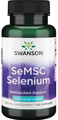Swanson SeMSC Selenium, 200mcg - 120 caps | High-Quality Vitamins & Minerals | MySupplementShop.co.uk