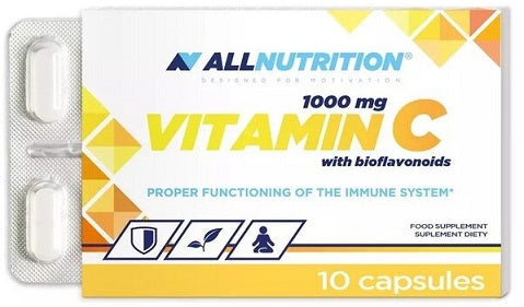 Allnutrition Vitamin C with Bioflavonoids, 1000mg - 10 caps | High-Quality Sports Supplements | MySupplementShop.co.uk