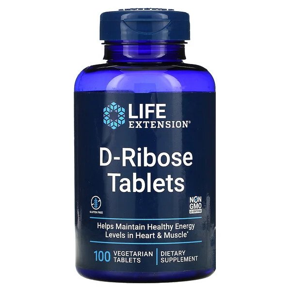 Life Extension D-Ribose Tablets - 100 vegetarian tabs - Diet Shakes at MySupplementShop by Life Extension