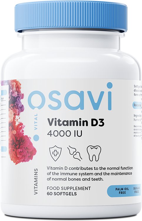 Osavi Vitamin D3, 4000IU - 60 softgels | High-Quality Sports Supplements | MySupplementShop.co.uk