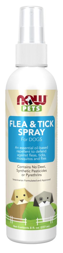 NOW Foods Pets, Flea & Tick Spray for Dogs - 237 ml. - Pet supplements at MySupplementShop by NOW Foods