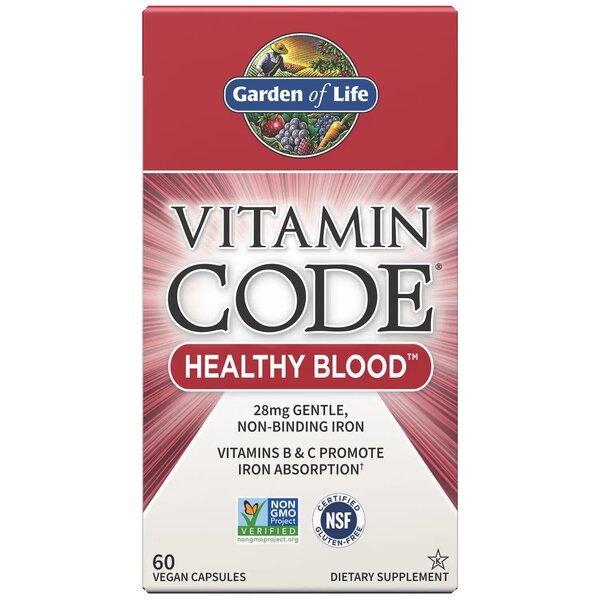 Garden of Life Vitamin Code Healthy Blood - 60 vegan caps - Health and Wellbeing at MySupplementShop by Garden of Life