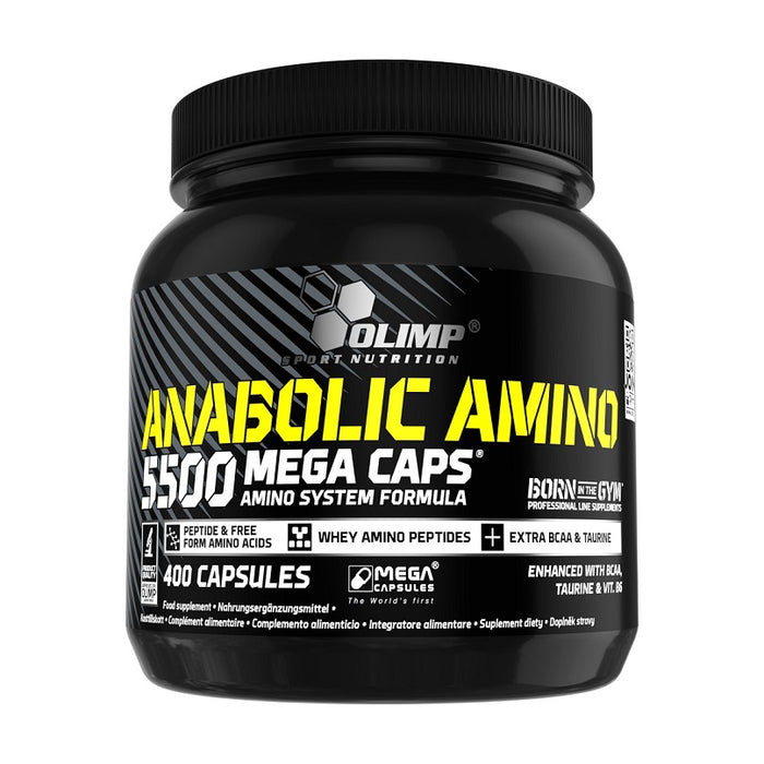 Olimp Nutrition Anabolic Amino 5500, Mega Caps - 400 caps - Default Title - Amino Acids and BCAAs at MySupplementShop by Olimp Nutrition