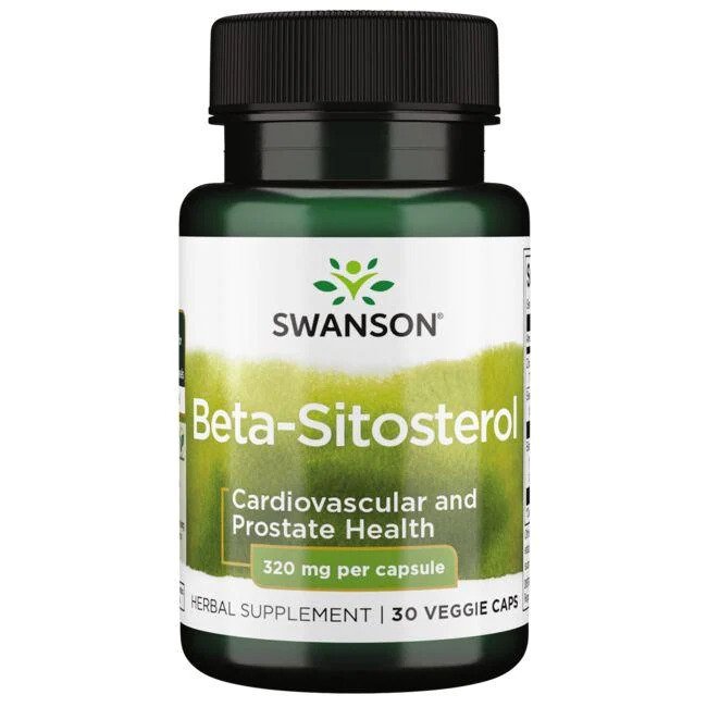 Swanson Beta-Sitosterol, 320mg - 30 vcaps | High-Quality Health and Wellbeing | MySupplementShop.co.uk