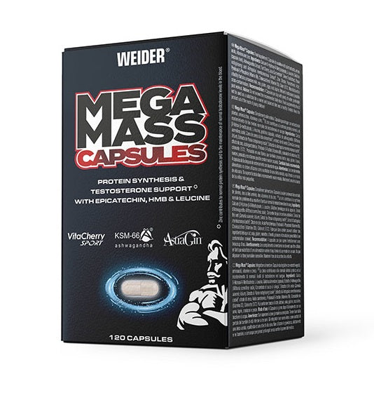 Weider Mega Mass Capsules - 120 caps - Default Title - Weight Gainers & Carbs at MySupplementShop by Weider