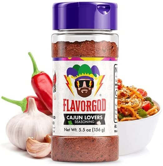 FlavorGod Cajun Lovers Seasoning - 156g | High-Quality Health Foods | MySupplementShop.co.uk