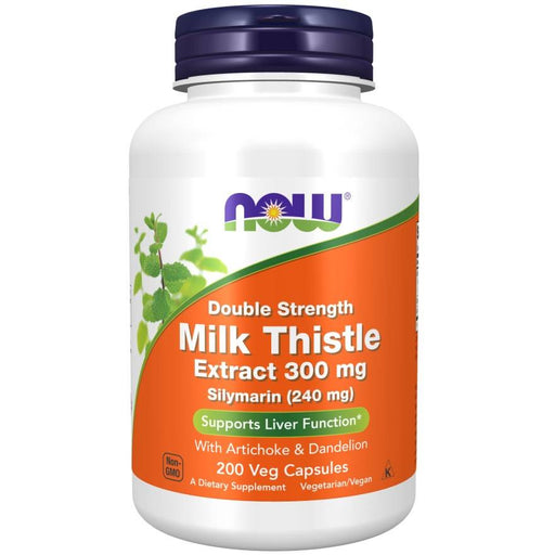 NOW Foods Milk Thistle Extract with Artichoke &amp; Dandelion, 300mg - 200 vcaps - Health and Wellbeing at MySupplementShop by NOW Foods