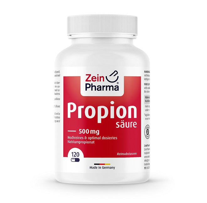 Zein Pharma Propionic Acid, 500mg - 120 caps - Health and Wellbeing at MySupplementShop by Zein Pharma