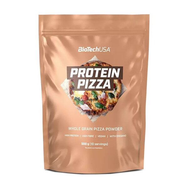 BioTechUSA Pizza Protein Powder, Whole Grain - 500g | High-Quality Protein Blends | MySupplementShop.co.uk