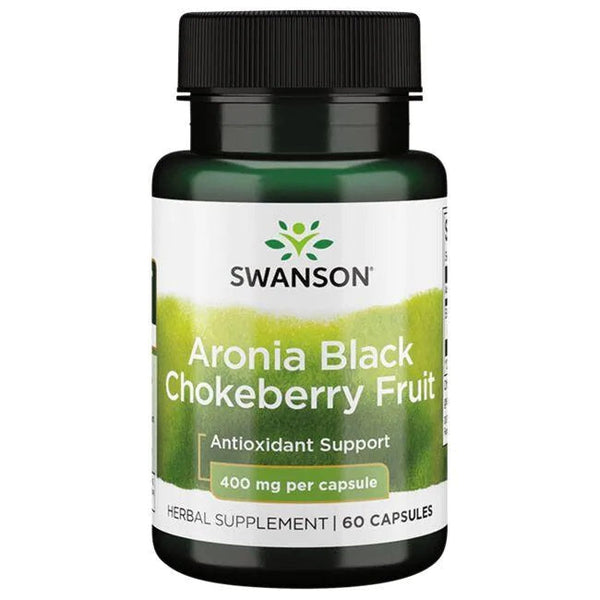 Swanson Aronia Black Chokeberry Fruit, 400mg - 60 caps | High-Quality Health and Wellbeing | MySupplementShop.co.uk