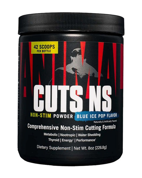 Animal Cuts Non-Stim Powder, Blue Ice Pop - 227g by Universal Nutrition at MYSUPPLEMENTSHOP.co.uk