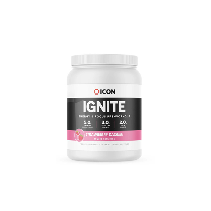 ICON Nutrition Ignite 600g - Blue Raspberry - Beta-Alanine at MySupplementShop by Icon Nutrition